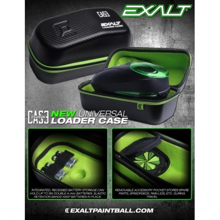 ÉTUI EXALT POUR LOADER CARBONE NOIR/LIME