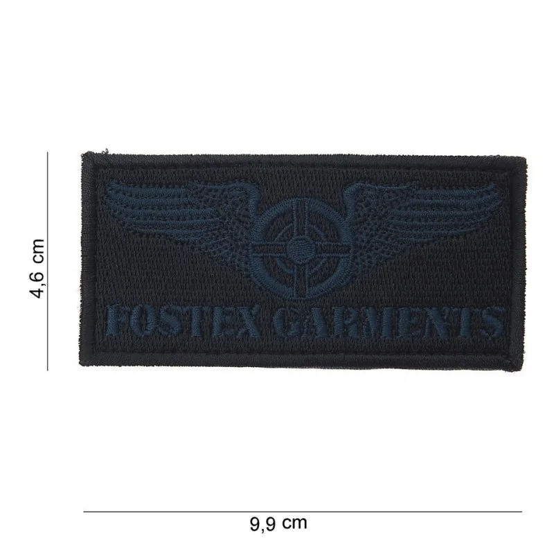 PATCH TISSU VELCRO FOSTEX GARMENTS WINGS BLEU