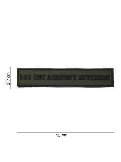 PATCH PVC 3D VELCRO 101 INC AIRSOFT DIVISION TAB VERT