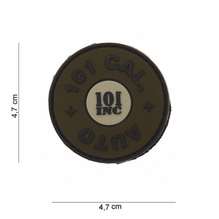 PATCH PVC 3D VELCRO 101 INC CAL. AUTO OLIVE