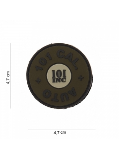 PATCH PVC 3D VELCRO 101 INC CAL. AUTO OLIVE