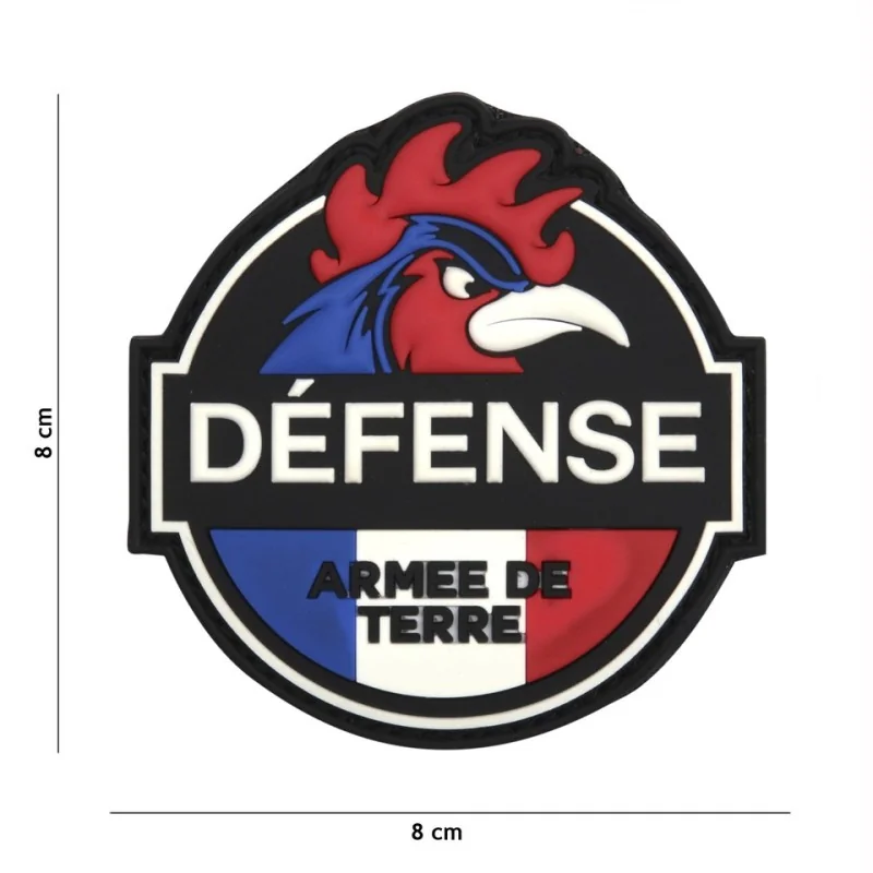 PATCH PVC 3D VELCRO 101 INC DÉFENSE ARMÉE DE TERRE