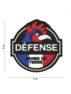 PATCH PVC 3D VELCRO 101 INC DÉFENSE ARMÉE DE TERRE