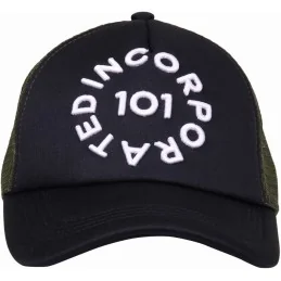 CASQUETTE 101 INCORPORATED MESH NOIR/OLIVE