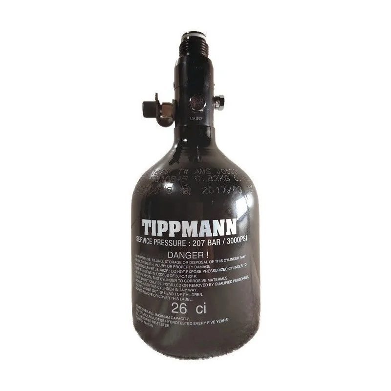 PACK AIR TIPPMANN ALU 0.4L COURTE + REGULATEUR 3000 psi