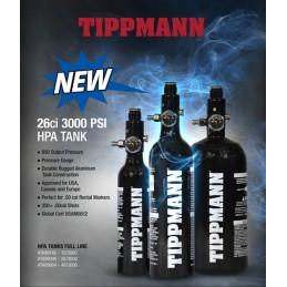 PACK AIR TIPPMANN ALU 0.4L LONGUE + REGULATEUR 3000 psi