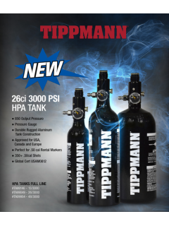 PACK AIR TIPPMANN ALU 0.4L LONGUE + REGULATEUR 3000 psi