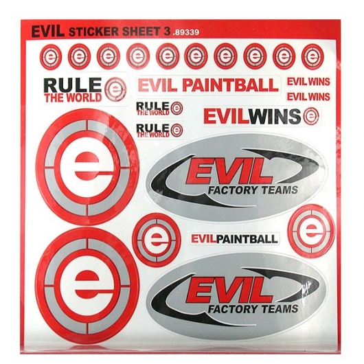 STICKERS EVIL SHEET 1