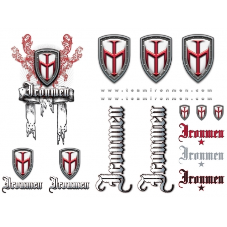 STICKERS DYE IRONMEN BLANC