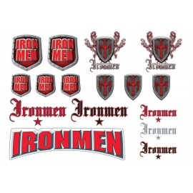 STICKERS DYE IRONMEN ROUGE