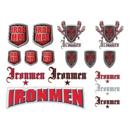 STICKERS DYE IRONMEN ROUGE