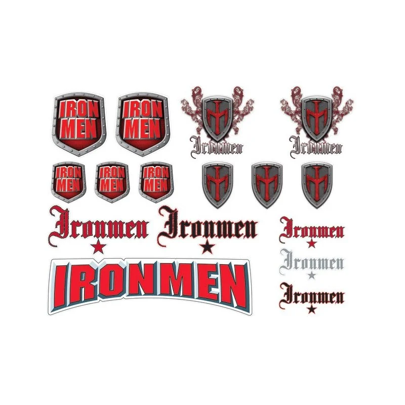 STICKERS DYE IRONMEN ROUGE