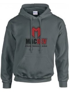 SWEAT A CAPUCHE MACDEV LOGO GRIS