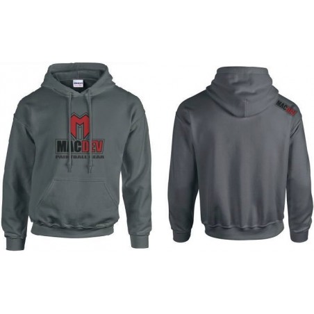 SWEAT A CAPUCHE MACDEV LOGO GRIS