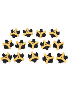 CRAMPONS GOLF NOIR/JAUNE (14pcs)