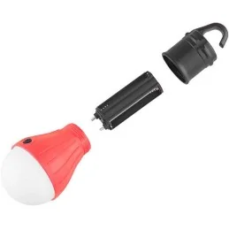 LAMPE DE CAMPING A SUSPENSION 3 LED ROUGE