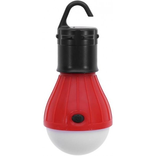 LAMPE DE CAMPING A SUSPENSION 3 LED ROUGE