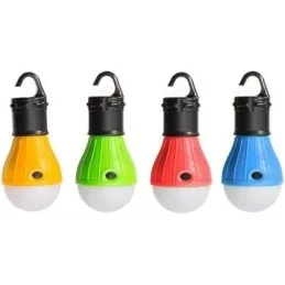 LAMPE DE CAMPING A SUSPENSION 3 LED ROUGE