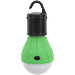 LAMPE DE CAMPING A SUSPENSION 3 LED VERTE