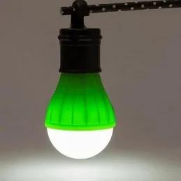 LAMPE DE CAMPING A SUSPENSION 3 LED VERTE