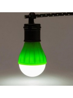 LAMPE DE CAMPING A SUSPENSION 3 LED VERTE