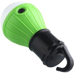 LAMPE DE CAMPING A SUSPENSION 3 LED VERTE