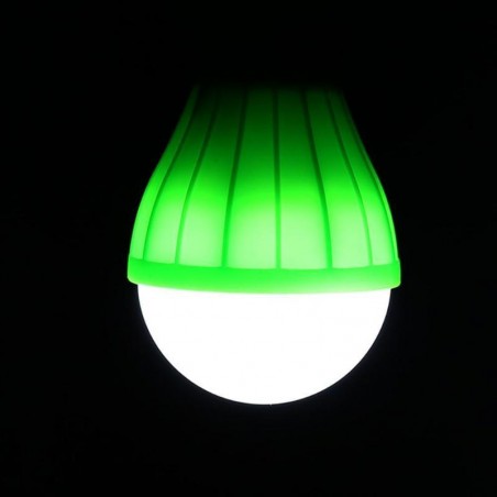 LAMPE DE CAMPING A SUSPENSION 3 LED VERTE