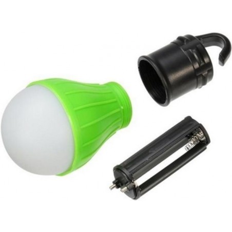 LAMPE DE CAMPING A SUSPENSION 3 LED VERTE