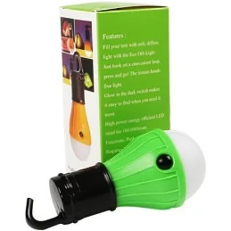 LAMPE DE CAMPING A SUSPENSION 3 LED VERTE