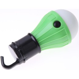 LAMPE DE CAMPING A SUSPENSION 3 LED VERTE