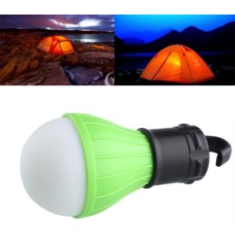 LAMPE DE CAMPING A SUSPENSION 3 LED VERTE