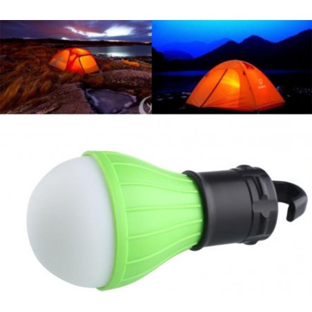 LAMPE DE CAMPING A SUSPENSION 3 LED VERTE