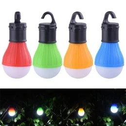 LAMPE DE CAMPING A SUSPENSION 3 LED VERTE