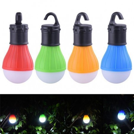 LAMPE DE CAMPING A SUSPENSION 3 LED VERTE