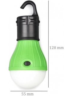 LAMPE DE CAMPING A SUSPENSION 3 LED VERTE