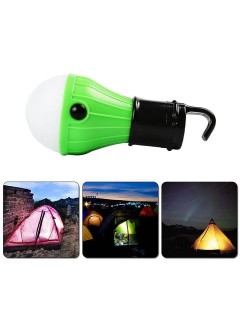 LAMPE DE CAMPING A SUSPENSION 3 LED VERTE