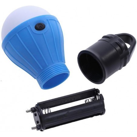 LAMPE DE CAMPING A SUSPENSION 3 LED BLEUE