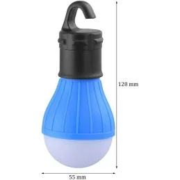 LAMPE DE CAMPING A SUSPENSION 3 LED BLEUE