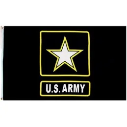 DRAPEAU US ARMY NOIR (90x150cm)