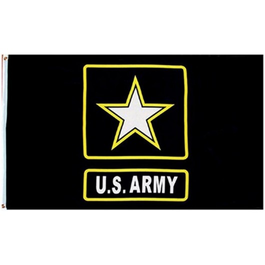 DRAPEAU US ARMY NOIR (90x150cm)