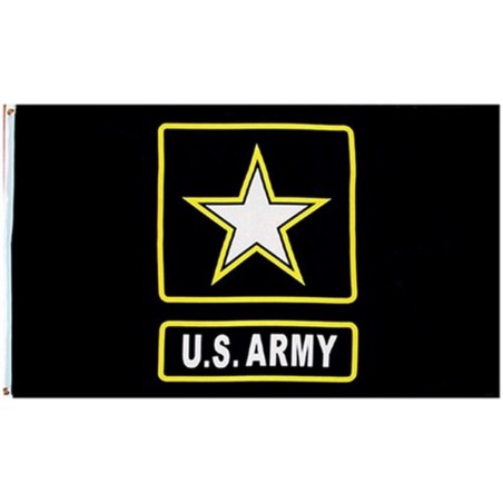 DRAPEAU US ARMY NOIR (90x150cm)