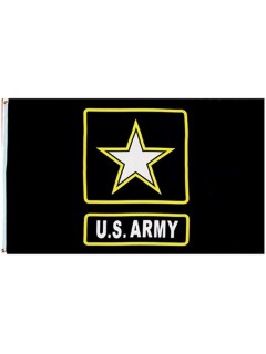 DRAPEAU US ARMY NOIR (90x150cm)