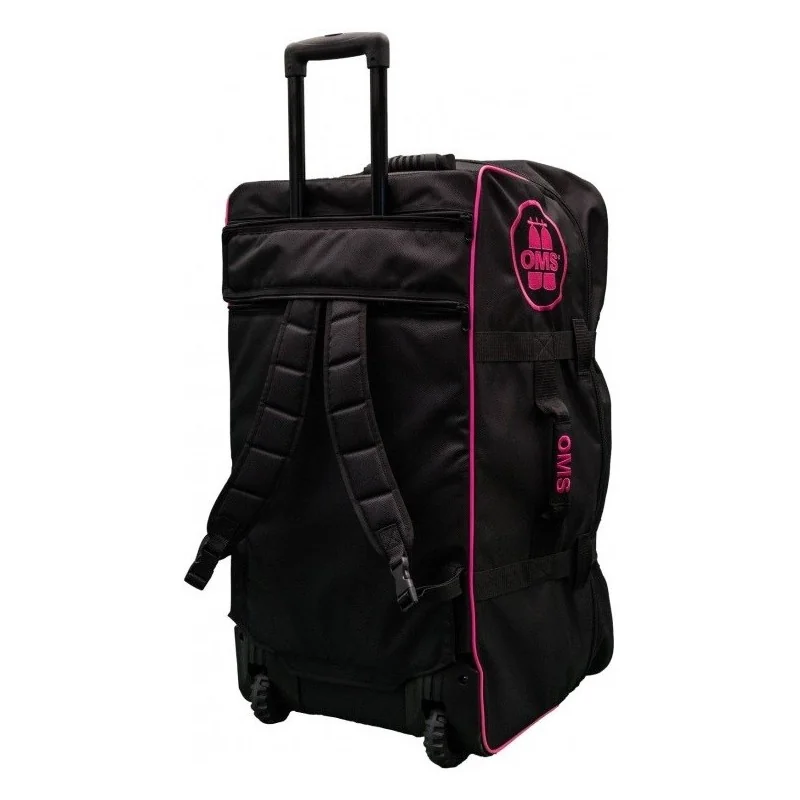 SAC DE PLONGÉE À ROULETTES OMS ROSE (130L)