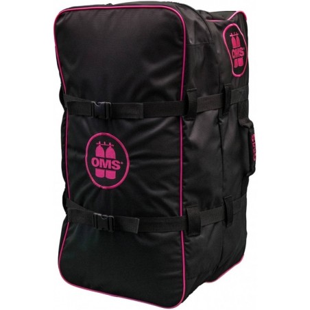 SAC DE PLONGÉE À ROULETTES OMS ROSE (130L)