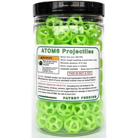 BILLES ATOM6 PICKLES Cal. 68 V2.0 LIME (x100)