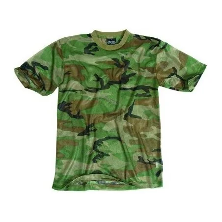 T-SHIRT MILTEC MESH WOODLAND