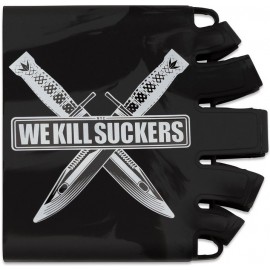 GRIP DE BOUTEILLE BUNKER KINGS KNUCKLE BUTT WKS KNIFE NOIR