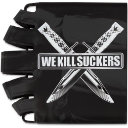 GRIP DE BOUTEILLE BUNKER KINGS KNUCKLE BUTT WKS KNIFE NOIR