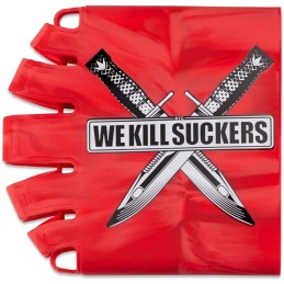 GRIP DE BOUTEILLE BUNKER KINGS KNUCKLE BUTT WKS KNIFE ROUGE