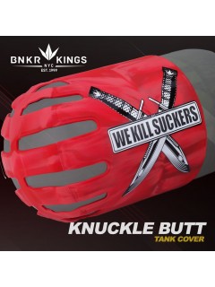 GRIP DE BOUTEILLE BUNKER KINGS KNUCKLE BUTT WKS KNIFE ROUGE